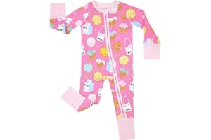 Little Sleepies Pajamas for Baby Boys & Girls, Viscose from Bamboo Baby Pajamas, Preemie & Newborn Sleepers, 2-Way Zipper PJs