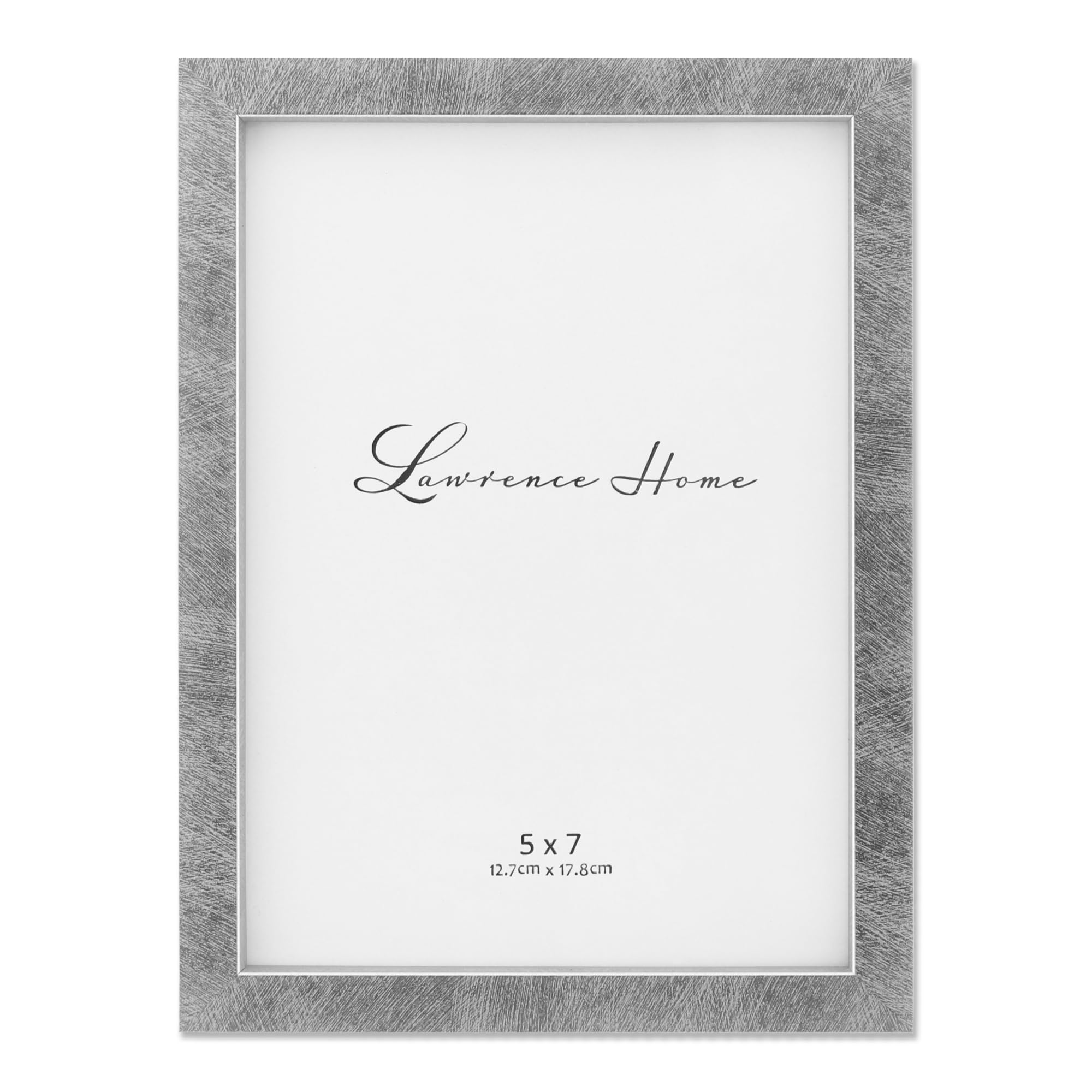 Lawrence Picture Frame, Polystyrene, Silver, 5x7 — image 1