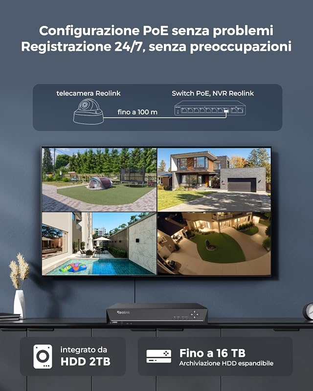 12MP Kit Caméra PoE, Grand Angle 145°, IK10 Anti-Vandalisme