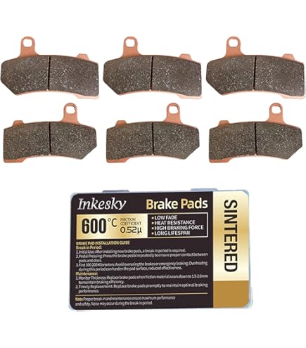 AHL 2 Pares Pastillas De Freno Delantero Y Trasero Para HARLEY XL1200C Sportster 1200 Custom 2004-2013 / XL1200L Sportster Low 2007-2011