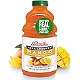 Dr. Smoothie 100% Crushed Mango – No Added Sugar, Made with Real Fruits/Fruit Juice – Vegan, No Artificial Colors or Flavors – Sweet Mango with a Hint of Pineapple & Banana – 46 oz Bottle