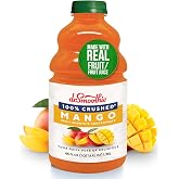 Dr. Smoothie 100% Crushed Mango Fruit Smoothie Concentrate Mix, 46 oz | Non-GMO, Vegan, No Fat, Gluten-Free, made with real fruit juice, blend with mangoes, banana, pears and pineapple