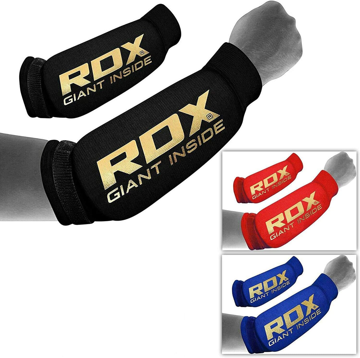RDX MMA Forearm Support Brace Boxing Sleeve Pads Guard Compression Gym