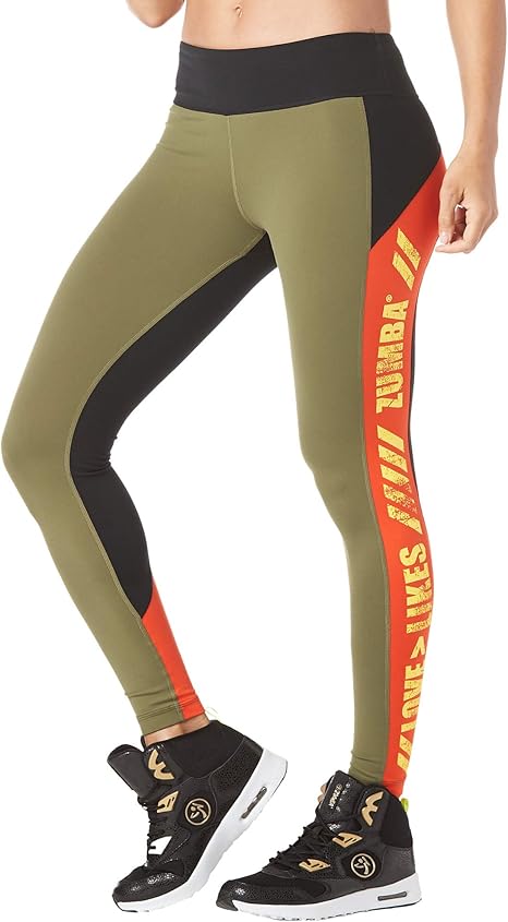 Zumba Fitness® Wide Waistband Dance Fitness Compression Fit Print ...
