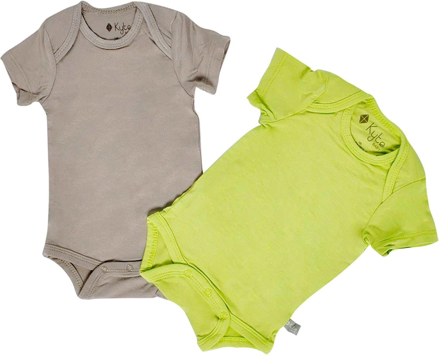 KYTE BABY Onesie 2Pack (NB, Clay+Grass) Clothing