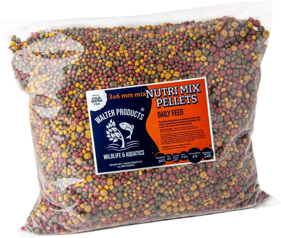 Walter All-Round Nutri Mix Pond Fish Food 1kg Koi Goldfish Pellets