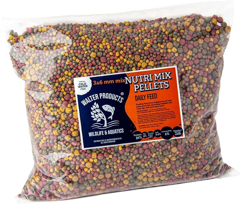 Walter All-Round Nutri Mix Pond Fish Food 1kg Koi Goldfish Pellets