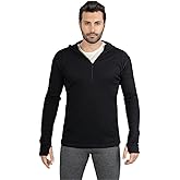 Men's Alpaca Wool Hoodie: 300 Lightweight Half-Zip