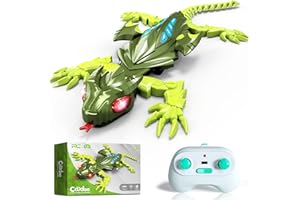 COODOO Wall Climbing Gecko Lizard, Kids Toys Remote Control Car, Rechargeable Wall Crawler Gecko Robot, Cool Prank Birthday Xmas for Grandkids Girls Kids Toys for Boys Ages 6 7 8 9 10