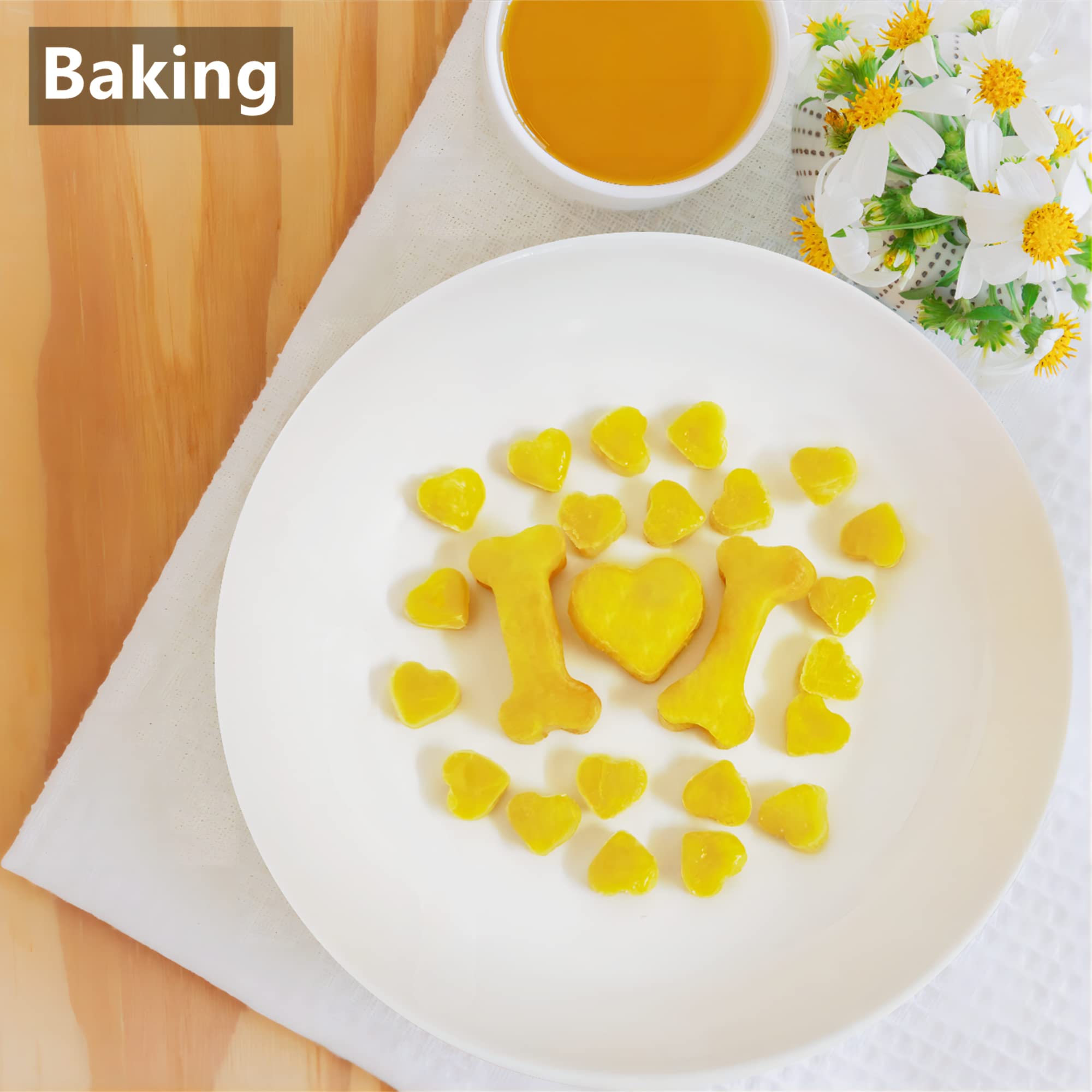 Mini Heart Silicone Molds for Chocolate, Hard Candy, Cream Cheese Mint Molds with Scraper (small heart)