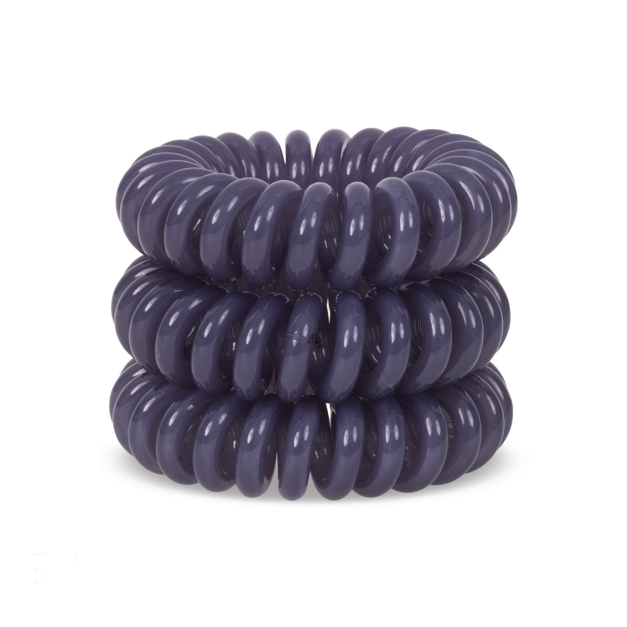 Granite Grey SpiraBobble | Hair Bands for Women – 9Pcs Set Hair Bobbles | Durable Hair Tie | Spiral Ring for ponytails