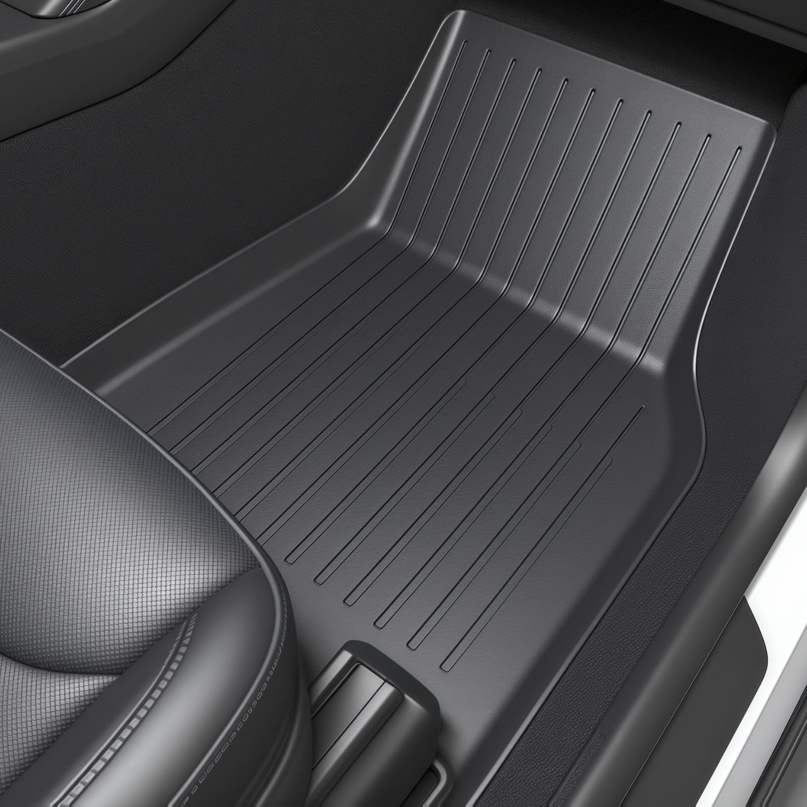 SUPER LINER Tesla Model Y Juniper 2025 2026 Floor Mats & Cargo Liners 9 PCS Extra-Thick Anti-Slip TPE Pet & Child-Friendly for 5-Seater | CabinProtect™ Kit Full-Cabin Protection Accessories Image