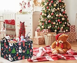 TIBAOLOVER Rectangular Christmas Basket Tree