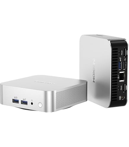 Windows ミニPC GEEKOM A8 Mini PC, AMD Ryzen 7 8845HS Mini Computers (up to