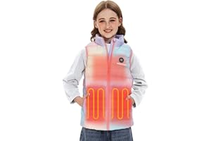 Venustas Kids Heated Vest with Battery Pack, Girls Lightweight Electric Heated Vest