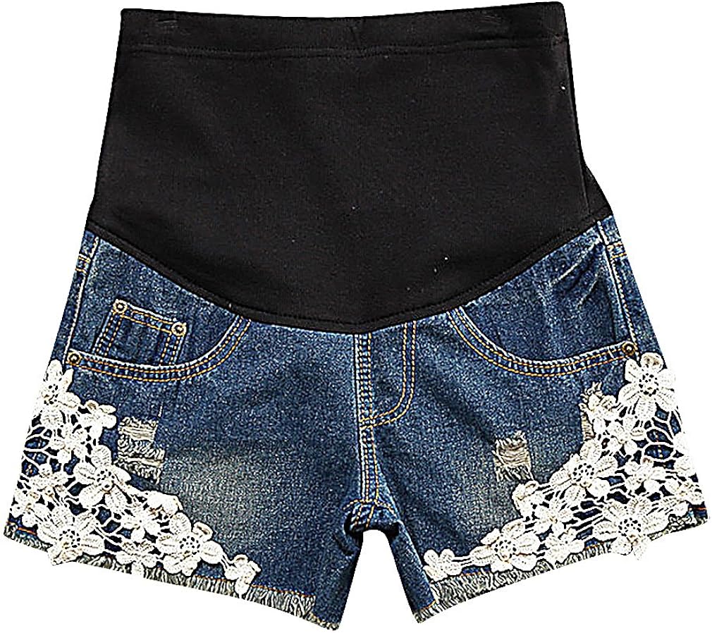 elastic waist maternity shorts