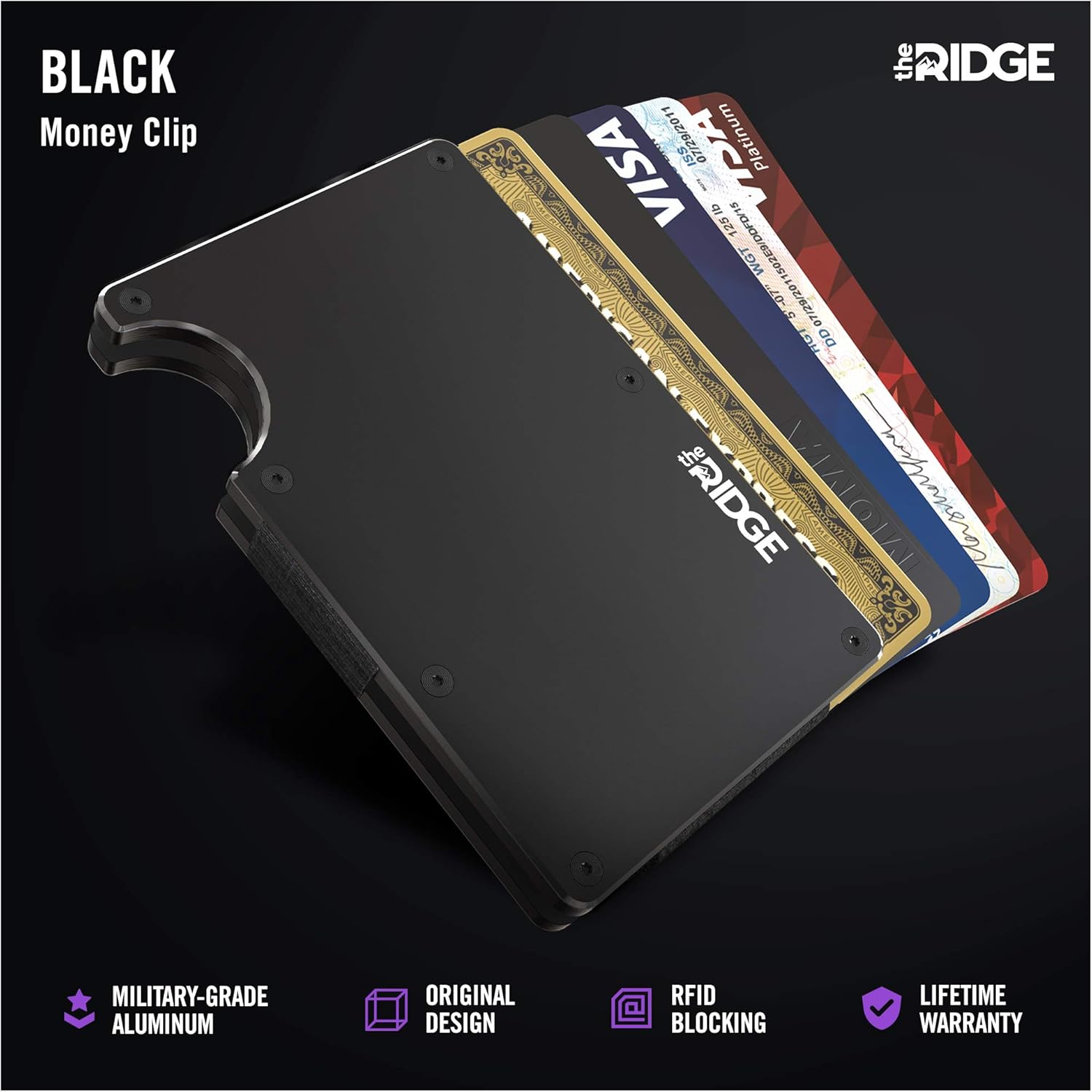 Ridge Wallet for Men, Slim Minimalist Compact Wallet and Card Holder - Image 4