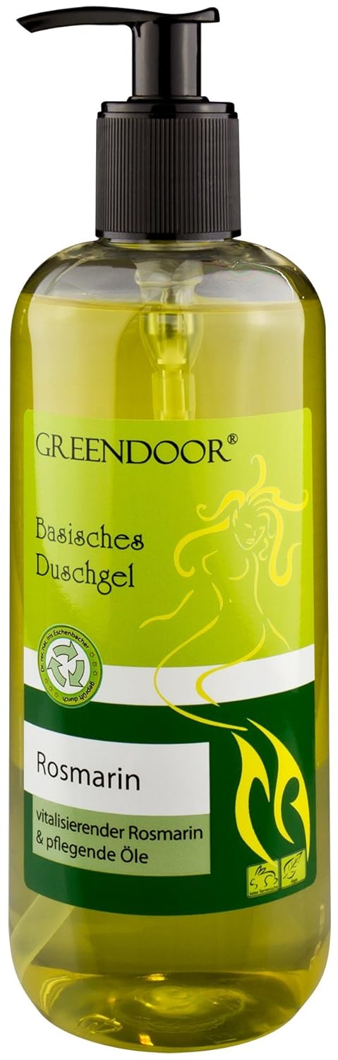 500ml Greendoor Basisches Duschgel Rosmarin, biologisch abbaubar, Natur für Ihre Haut ...