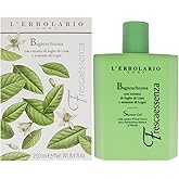 L'Erbolario Shower Gel – Toning Body Soap with Plant Extracts and Vitamin E – Energizing Body Wash with Woody, Citrus Scent - Frescaessenza - 8.4 oz