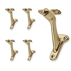 ZAUYX 5 Pack 3 Inch Hand Rail Bracket Champagne