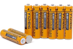 YXZHENG AAA Battery 8PCS 1.2V 630mAh NI-MH Rechargeable HHR-65AAABU for Panasonic Cordless Phone (8X HHR-65AAABU)