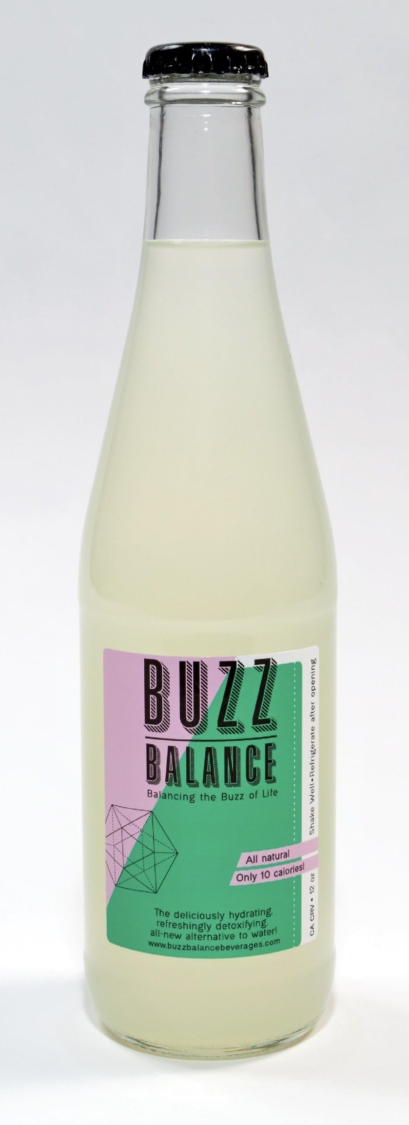 Buzz Balance (12 Pack)-All Natural, no Sugar, 10 Calorie, Delicious Hydration Beverage