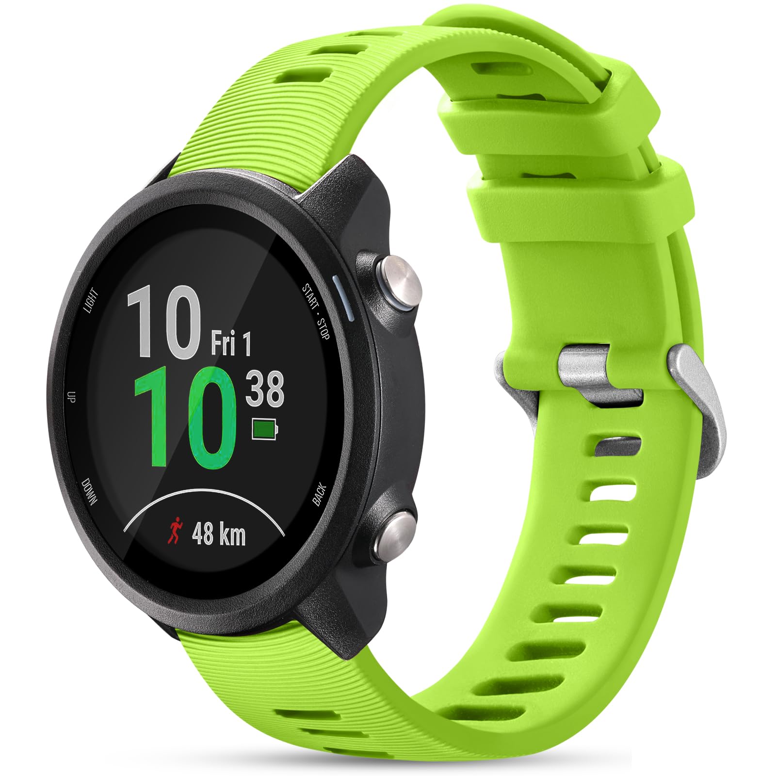 GEAK Compatible with Garmin Vivoactive 6/Vivoactive 5 3 Watch Bands, 20mm Adjustable Soft Silicone Bands for Forerunner 245 Watch Bands/55 Band/Galaxy Watch 7/6/5/4 40mm 44mm Smart Watch