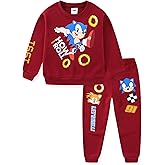 SEGA Sonic the Hedgehog Boys 2 Piece Sweatshirt and Pant Sets for Toddlers and Kids