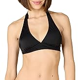 Amazon Essentials Women's Light-Support Tie Halter Bikini Swimsuit Top (Available in Plus Size)