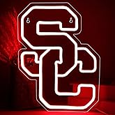 University Neon Signs,College Neon LED Sign,University Football Team Logo Neon,City Name Signs for Man Cave,Room,Dorm Decor for College Students,Signs for Men,Size 13.77 * 10.23in(XD114)