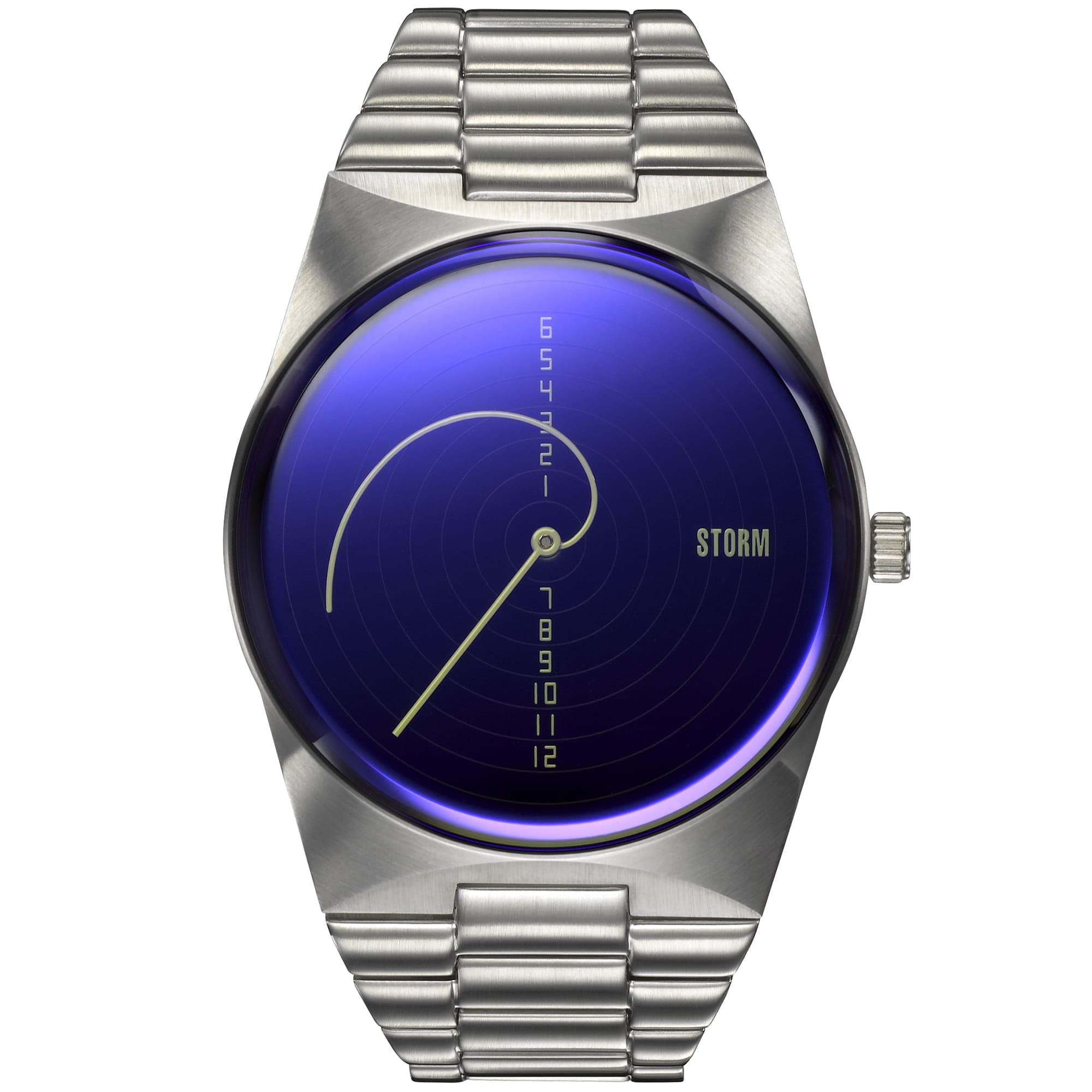 Storm FIBON-X - Highlighting a Distinctive Unique Hour Hand, Refined Brushed Steel Finish, and Dependable 50M Water Resistance, Offering Timeless Style and Practicality for Everyday Wear.