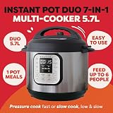 Instant Pot Duo 7-in-1 5.7L Electric Multi-Cooker Brushed Stainless Steel view 2