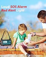 Roxicosly 12000mAh Wind Up Solar Radio with Phone Charger AM/FM/SW LED Torch view 7