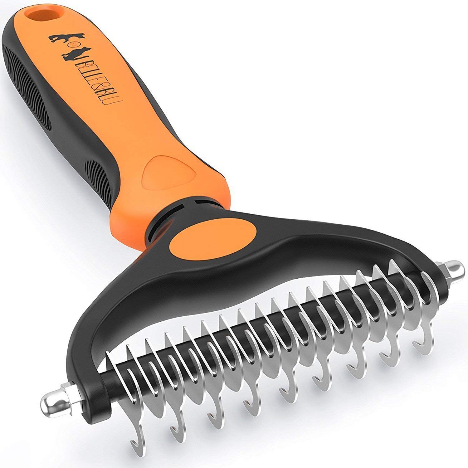 Buy BELLE&BLU Dog Grooming Brush Undercoat Rake for Cats & Dogs