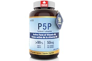 Herba P5P Vitamin B6 50mg – 90 Capsules | >99% Purity | Active Form of B6 Vitamin Pyridoxal 5'-Phosphate | 45 Day Supply | Ma