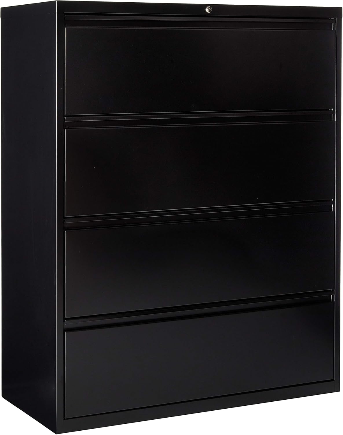 Amazon Com Lorell 4 Drawer Lateral File 42 By 18 5 8 By 52 1 2 Inch Black Home Kitchen