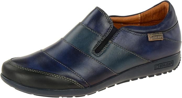 Pikolinos Herren Sneakers Aus Leder - Bequeme Freizeitschuhe In Blue/Cuero