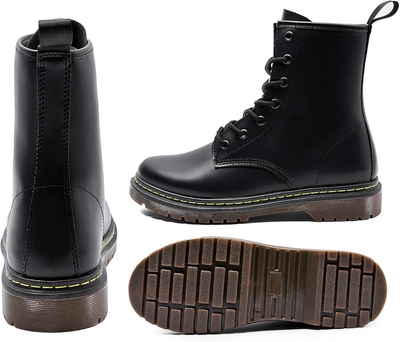Adokoo Womens Ankle Boots Booties Combat Boots