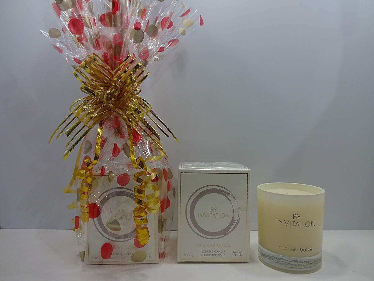 Michael Buble By Invitation Scented Candle 180g In Gift Hamper, Gift Wrapped
