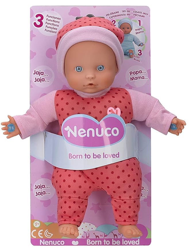 Famosa 700012087 Mi pequeño muñeca Con Biberón Sonajero y Pijama Naranja, Nenuco camaraturismoregioncoquimbo.cl