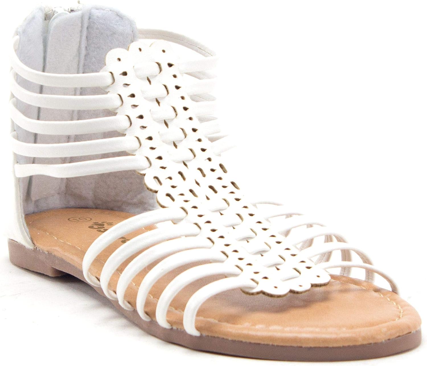 gladiator sandals zipper back