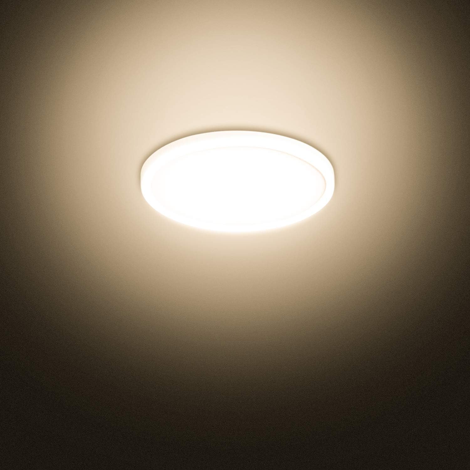 Combuh Ceiling Light 24W 9 Inch Round Flush Mount LED Close to Ceiling Lamp Fixture Warm White 3000K for Kitchen Hallway Balcony Stairwell Not-dimmable - - 