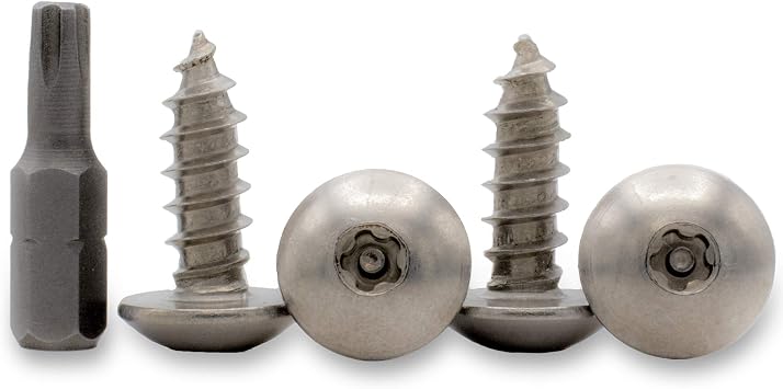 Stainless Steel License Plate Fasteners - Screws/Bolts For License Plate Frames & Covers On Cars/Trucks