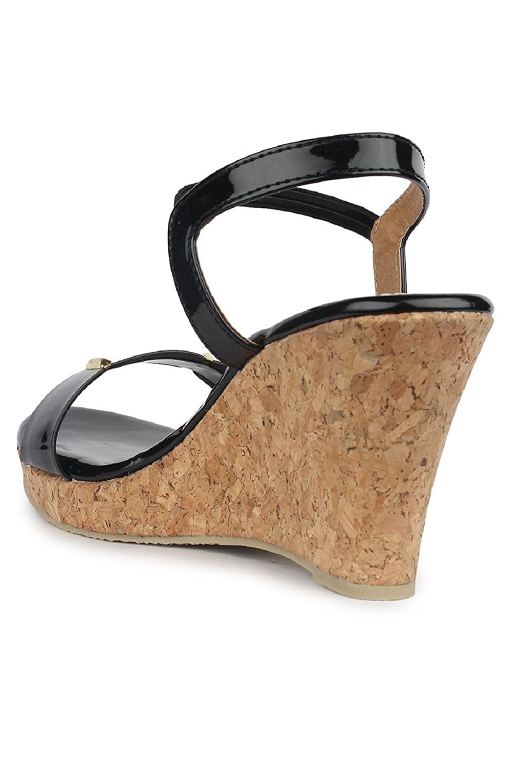 shofiee women's stylish cork sole & trendy wedges heels