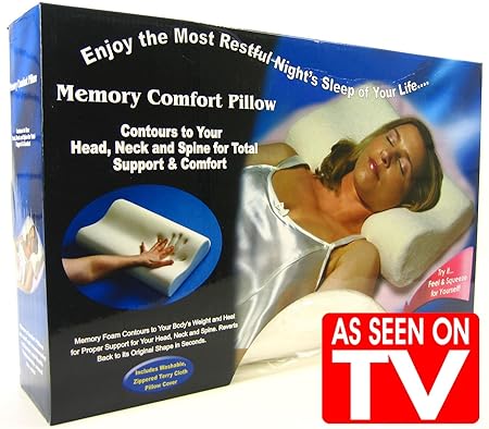 Contour Pillow Revolutionary Space Aged Visco Elastic Memory Foam