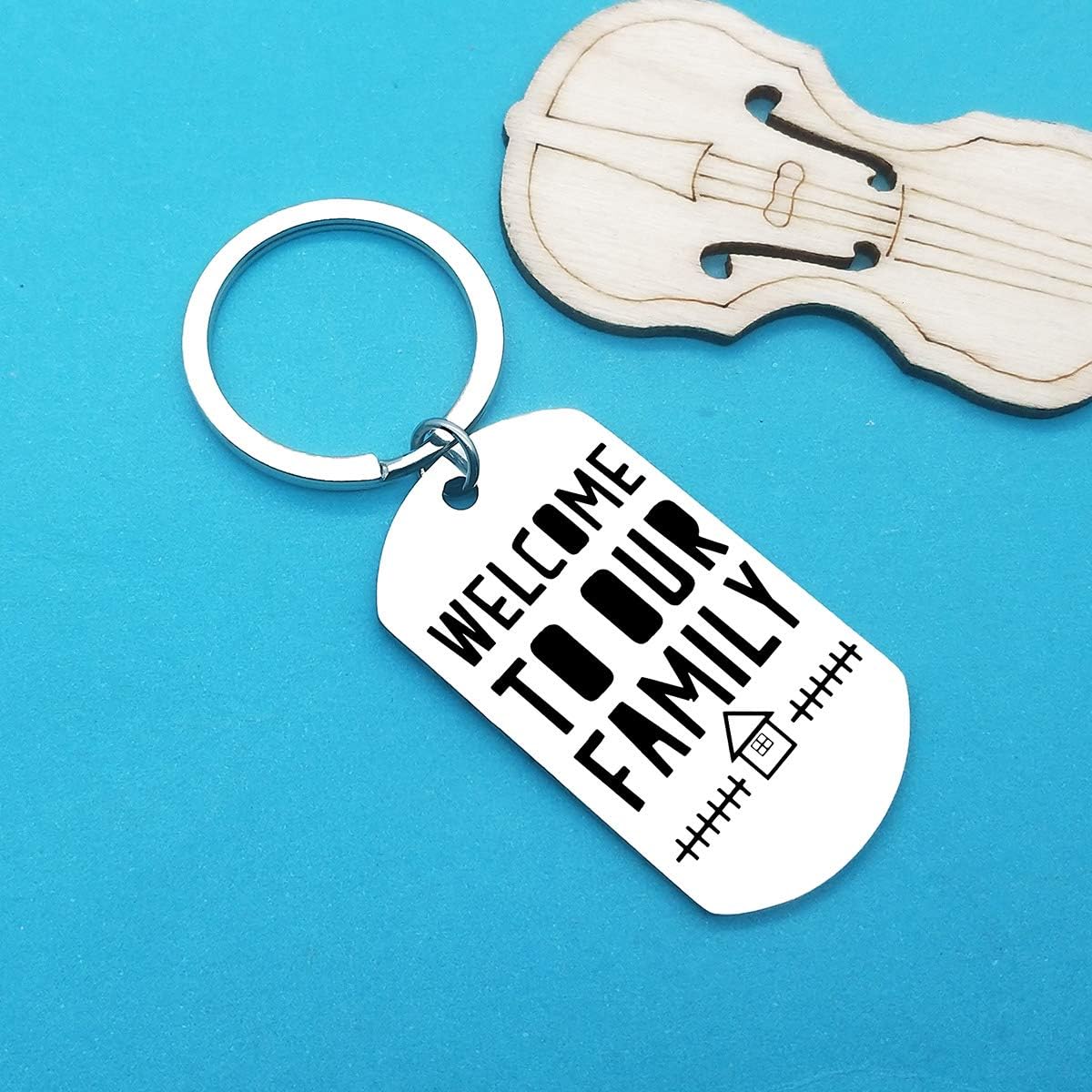 Huwujiu Daughter-in-Law Gifts Son in Law Keyring Gifts for Welcome to Our Family Keyring Wedding Gift for Daughter in Law from Mother in Law Father in Law - Image 5