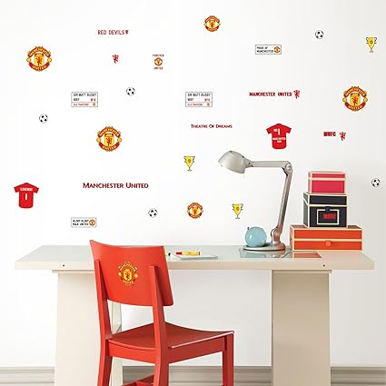 Manchester United Wall Sticker Amazon Co Uk Kitchen Home