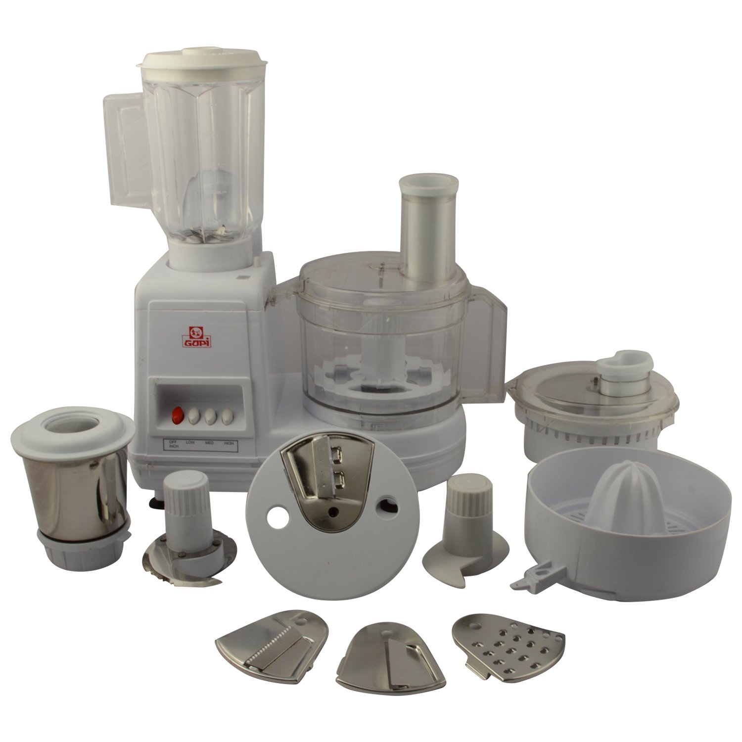 Buy GOPI GA008 550 Watt Food Processor (White) Online at Low Prices in