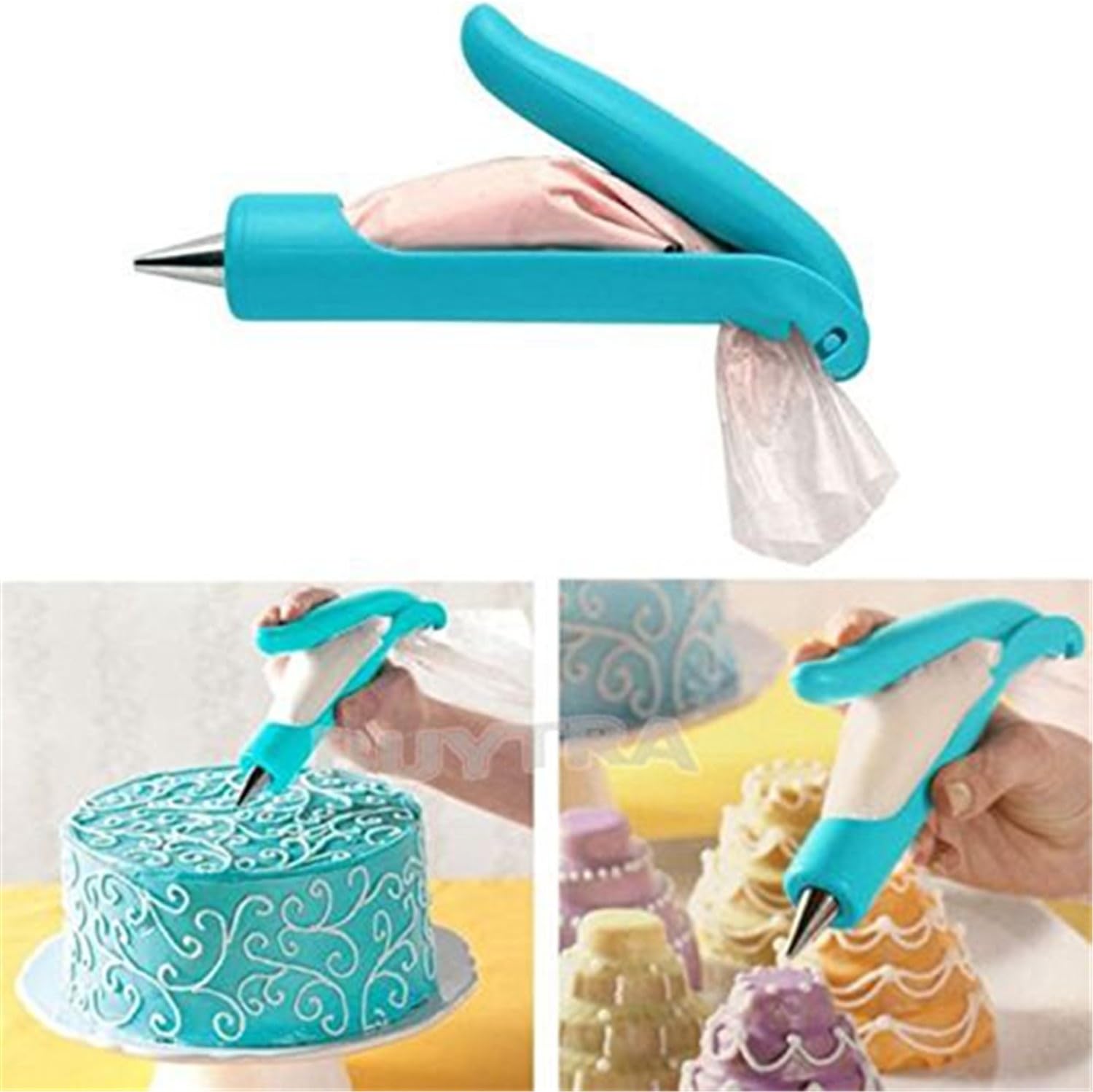 Amazon Myoffice デコペン Diy製菓道具 アイシング チョコレート クリーム絞り出し器 セット 糖衣装飾ペン ペストリーのヒント カップケーキクッキー Myoffice 口金