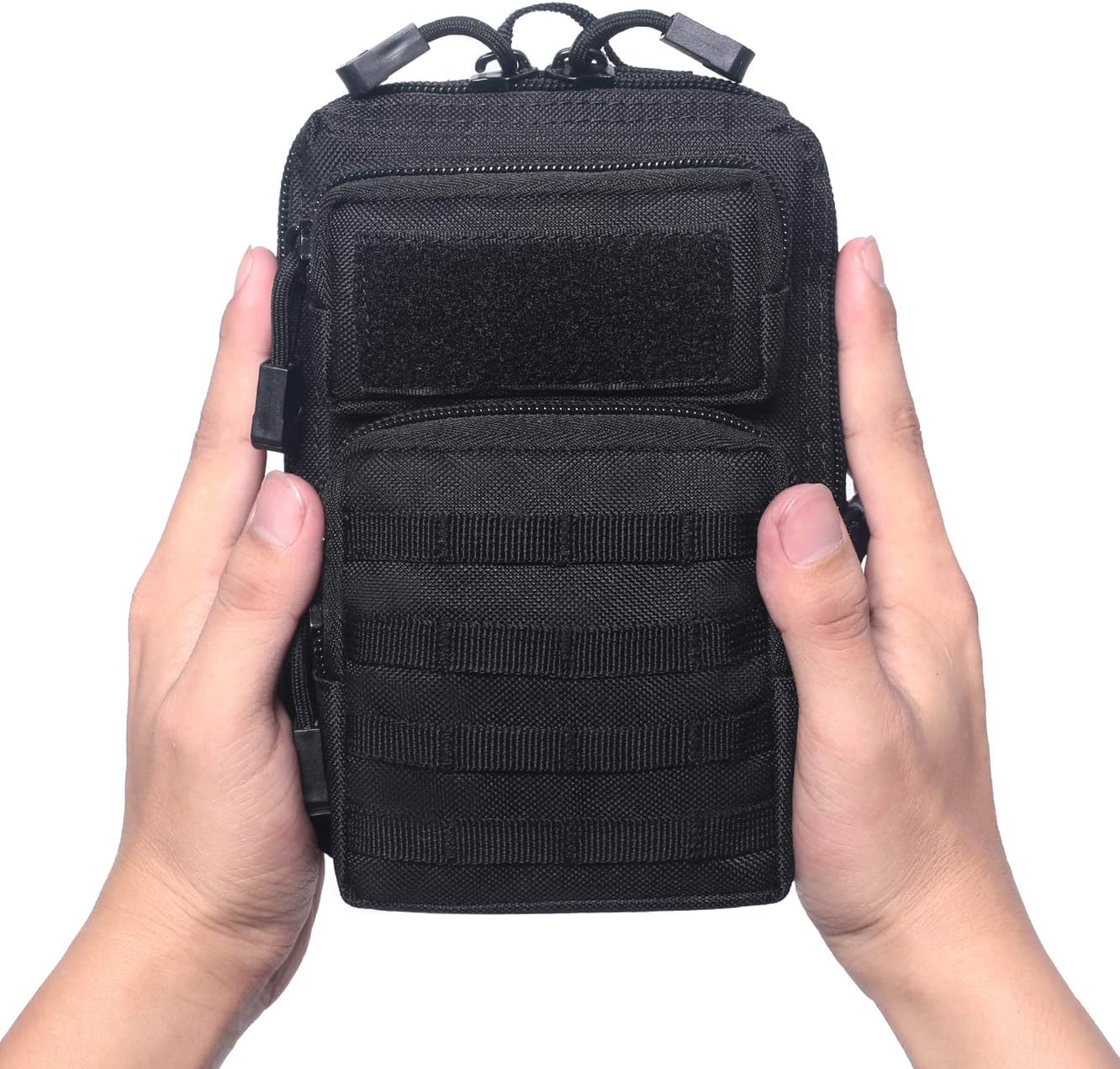 Tactical Molle Compact EDC Tool Pouch (Black) : Sports & Outdoors